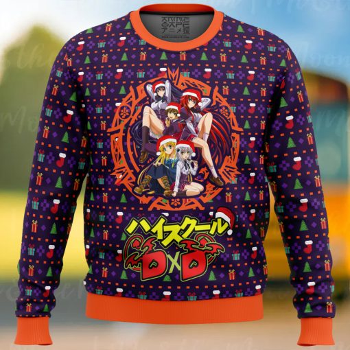 High School DXD Dreaming His Own Harem Ugly Christmas Sweater