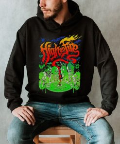 High on fire horror art shirt