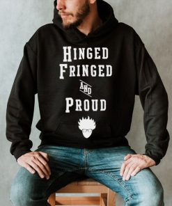 Hinged Fringed and Proud logo shirt