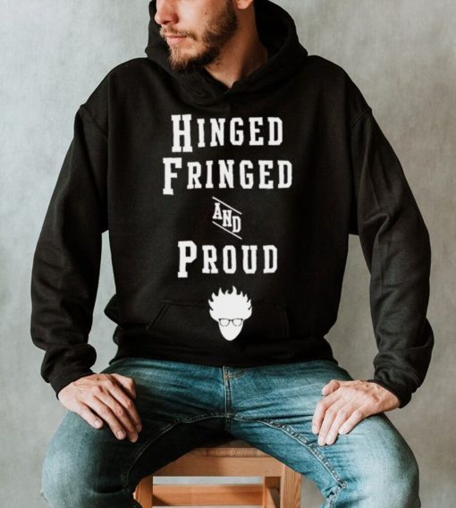 Hinged Fringed and Proud logo shirt