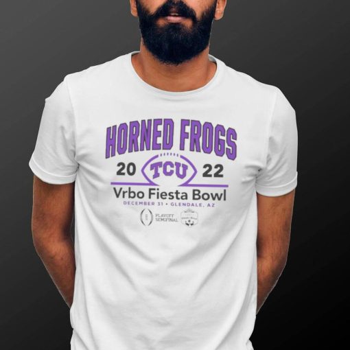 Horned Frog TCU 2022 CFP Semifinal Vrbo Fiesta Bowl Team Logo Shirt