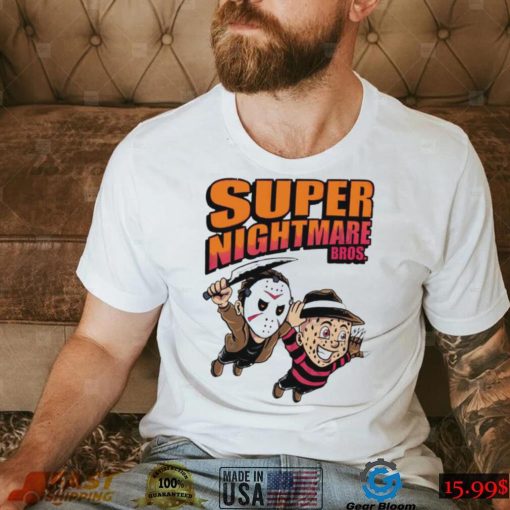 Horror Movie X Super Mario Bros 3 Super Nightmare Bros shirt0