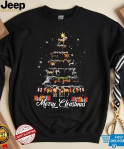 Horses Xmas Tree Merry Christmas Shirt