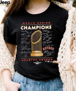 Houston Astros 2022 World Series Champions Signature Roster T Shirt