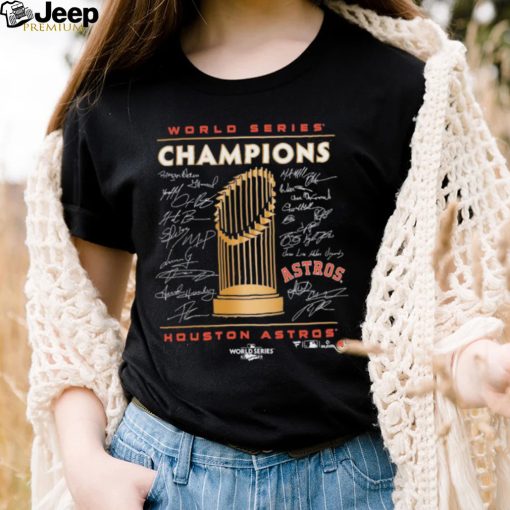 Houston Astros 2022 World Series Champions Signature Roster T Shirt