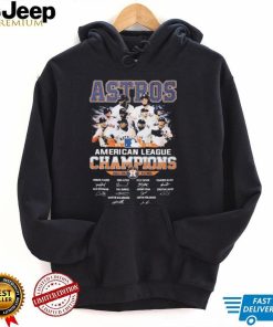 Houston Astros Baseball Team 2022 American League Champions Signatures Shirt