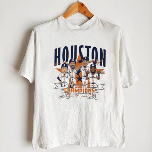 Houston Baseball 2022 World Champions Caricature Signatures Shirt