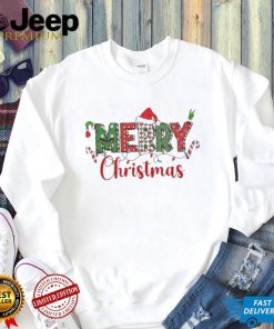 Hristmas ladies merry Christmas Christmas santa light shirt