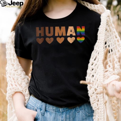 Human in melanin colors for african freedom and LGBT pride Shirt