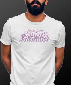 I Survived No Nut November Pink Shirt