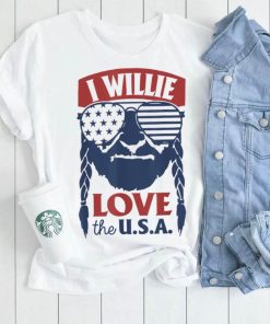 I Willie Love The USA Proud American 4th of July T Shirt