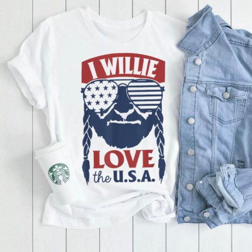 I Willie Love The USA Proud American 4th of July T Shirt