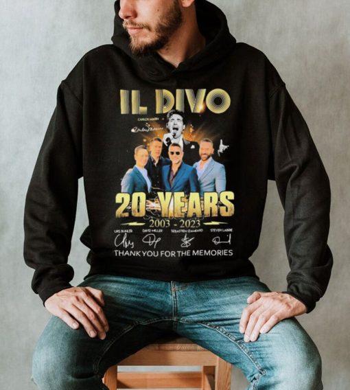 IL Divo Carlos Marin 20 Years 2003 2023 Thank You For The Memories Signature Shirt