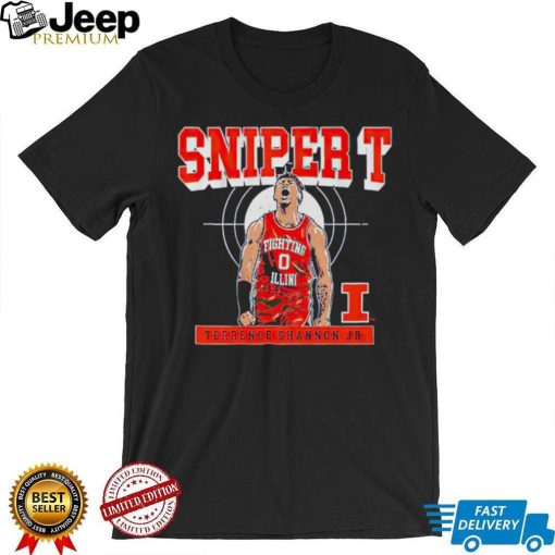 Illinois basketball Terrence Shannon Jr. sniper shirt