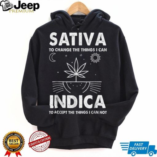 .Indica Sativa Meme Funny Weed 420 Cannabis Clothing Stoner T Shirt B09W918BDF