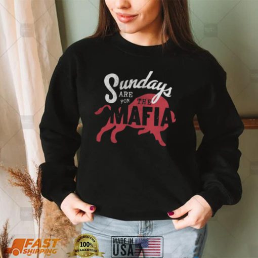 Intercept Cancer Buffalo Bills Jack Waterman Sundays Are For The Mafia T Shirt0 shirt, hoodie, longsleeve, sweater