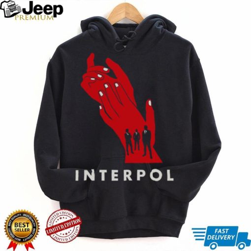 Interpol Band Hands Red shirt