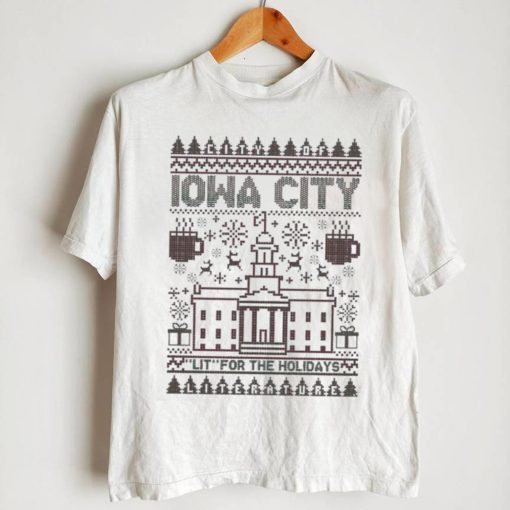 Iowa City Lit For The Holidays Ugly Sweatshirt