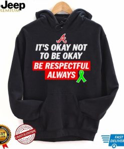 It’s okay not to be okay be respectful always shirt