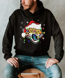 Jacksonville Jaguars Santa Hat Christmas Light Shirt