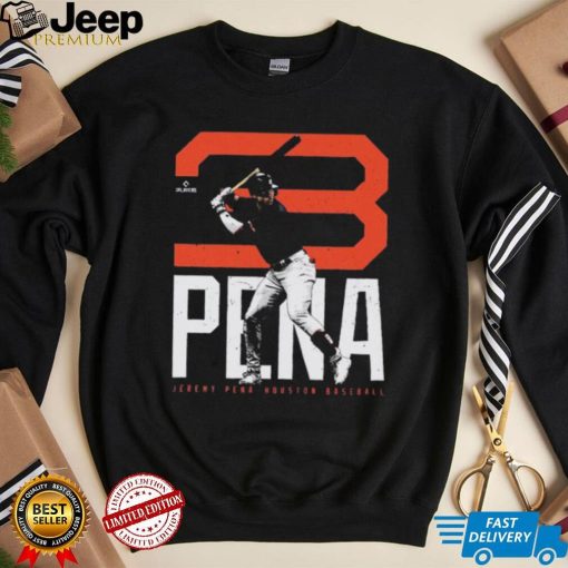 Jeremy Pena Houston Astros Bold Number 2022 Shirt