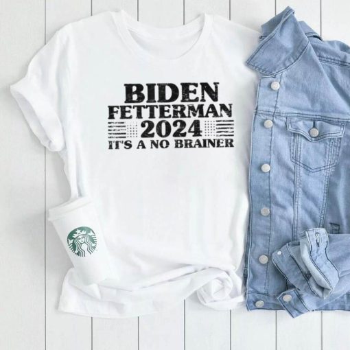 Joe Biden Fetterman 2024 It’s a No Brainer Vintage T Shirt