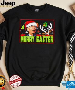 Joe Biden Merry Easter Santa Claus Reindeer Xmas 2022 shirt