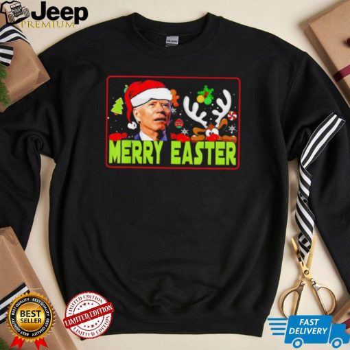 Joe Biden Merry Easter Santa Claus Reindeer Xmas 2022 shirt