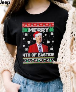 Joe Biden merry 4th of easter ugly christmas shirt