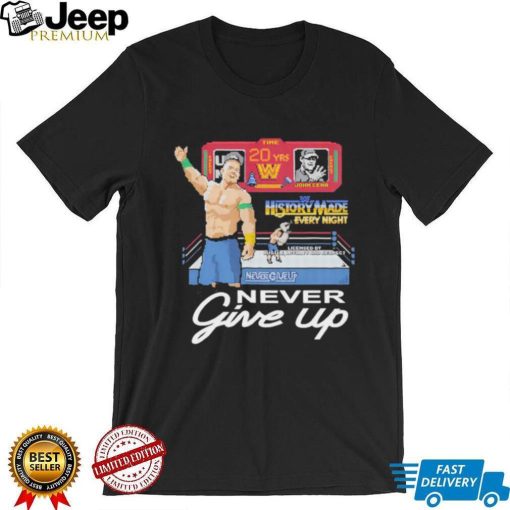 John Cena 20 Years Never Give Up Original Shirt