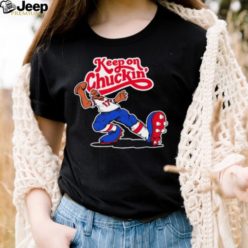 Josh Allen Buffalo Bills keep on Chuckin funny logo shirt