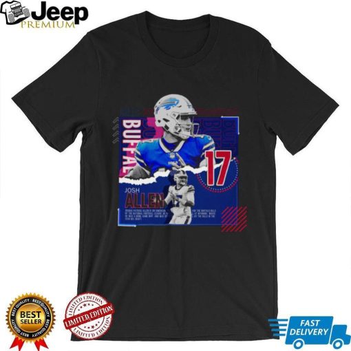 Josh Allen Football Paper Poster Bills T Shirt