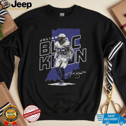 Julian Blackmon Indianapolis Colts Player Map Signature Shirt