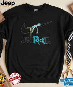 Just Rick It Nike Logo Rick And Morty Cartoon Unisex Sweatshirt