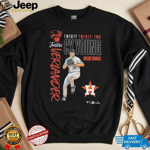 Justin Verlander Houston Astros 2022 AL Cy Young Award Winner Shirt