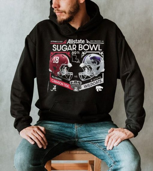 K State vs Alabama Allstate Sugar Bowl 2022 Vintage Helmet Matchup Shirt