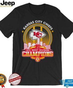 Kansas City Chiefs 2022 AFC west division Champions matchup skyline shirt