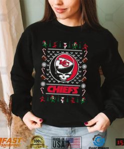 Kansas City Chiefs Grateful Dead Ugly Christmas T Shirt
