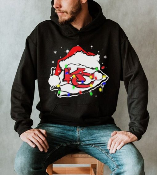 Kansas City Chiefs Santa Hat Christmas Light Shirt