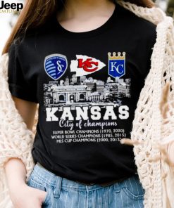 Kansas City Sporting Kansas City Chiefs and Kansas City Royals kansas city of champions shirt