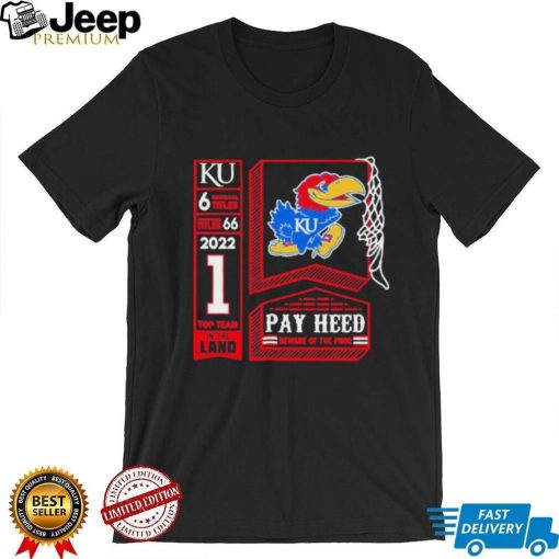 Kansas Jayhawks Logo Play Heed Top Team In The Land Shirt