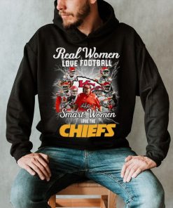 Kansas city Chiefs real women love Football smart women love the Kansas city Chiefs team 2022 signatures t shirt