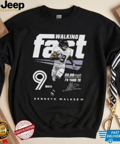 Kenneth Walker Seattle Seahawks Walking Fast Signature Shirt