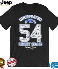 Kentucky Wildcats Undefeated 54 Perfect Season Signatures Shirt