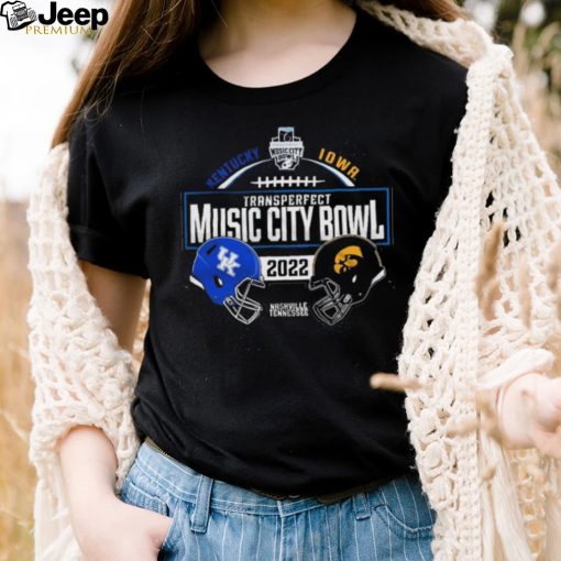 Kentucky Wildcats Vs Iowa Hawkeyes 2022 Transperfect Music City Bowl Match up Shirt