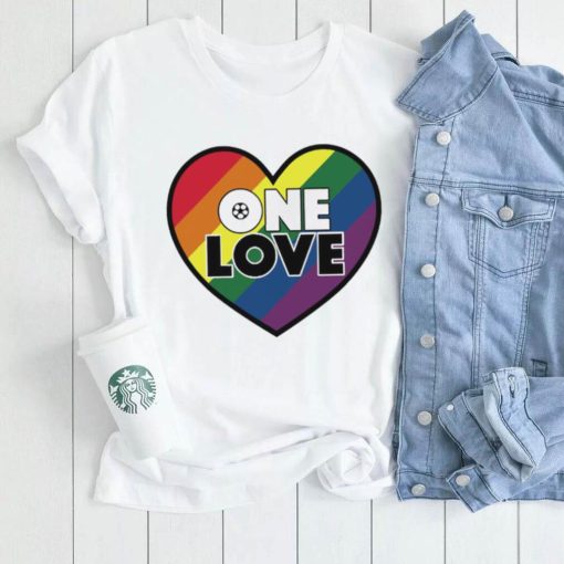 LGBT Pride heart One Love soccer World Cup 2022 shirt