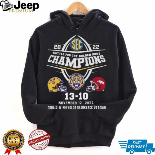 LSU Tigers 2022 Battle For The Golden Boot Champions Shirt