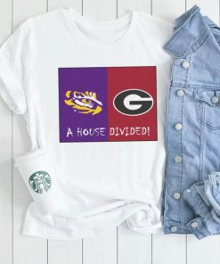LSU Tigers Vs Georgia Bulldogs A House Divided 2022 Shirt