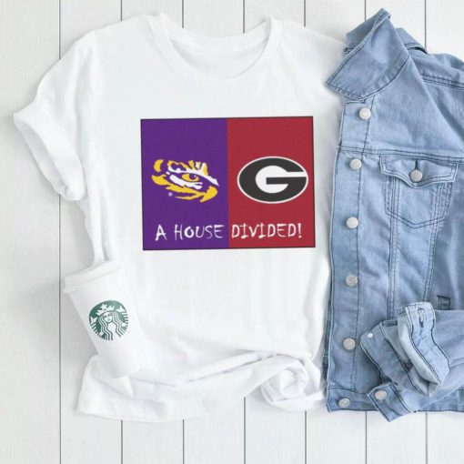 LSU Tigers Vs Georgia Bulldogs A House Divided 2022 Shirt