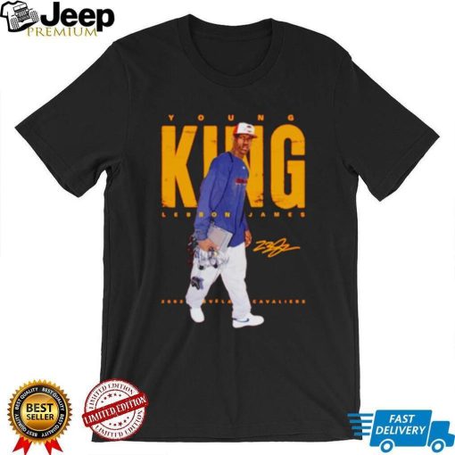 Lakers T Shirt, Lebron James Young King Los Angeles Lakers Signature shirt, Lebron Jame Shirt